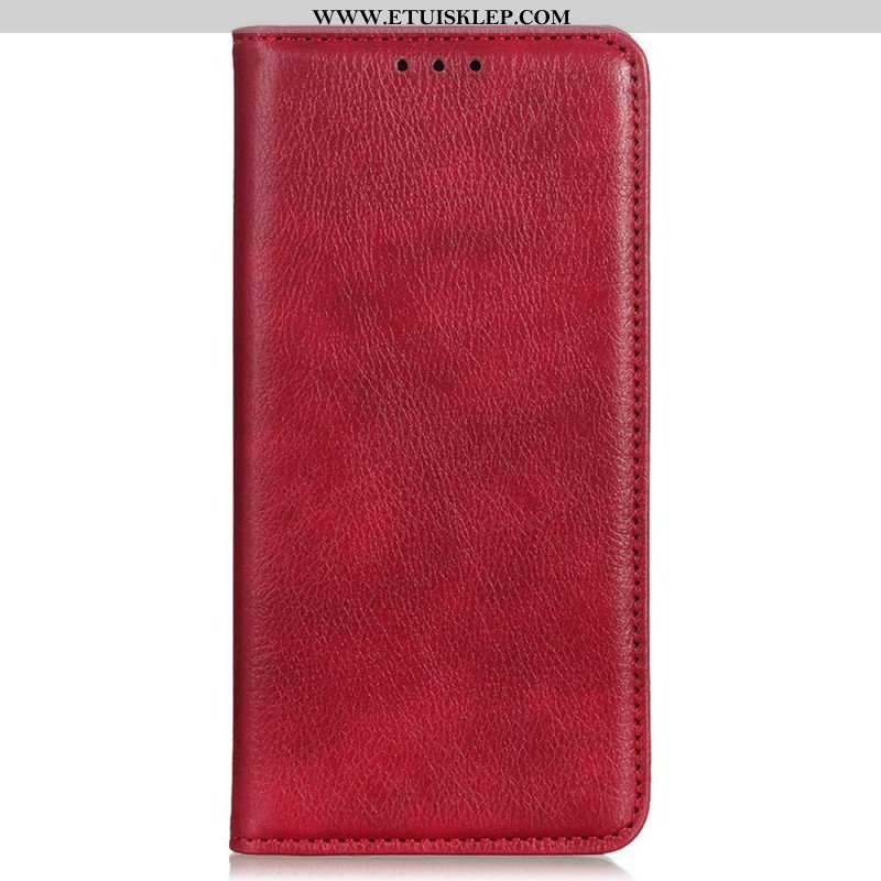 Etui Na Telefon do Samsung Galaxy M13 Etui Folio Skóra Dwoinowa Liczi
